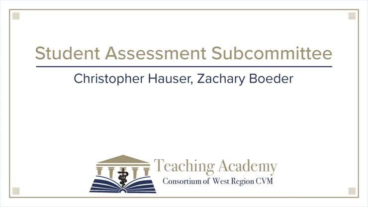 Student Assessment Subcommittee Video